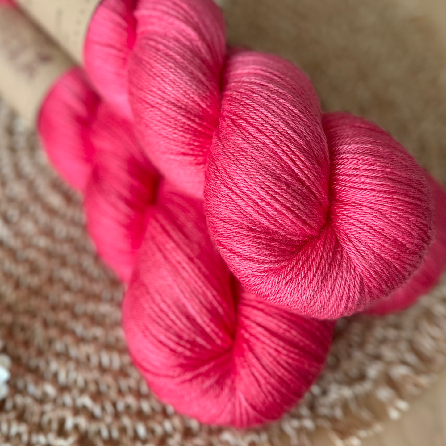 Seide Merino „Hot red“