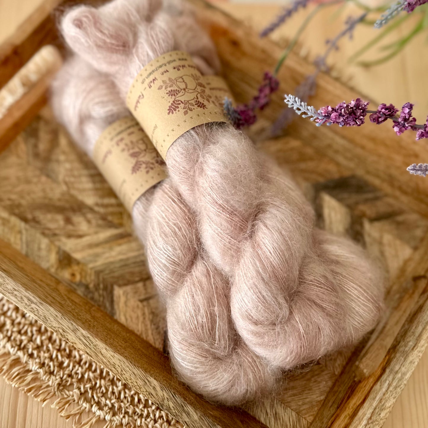 Super Kid Silk Pailletten „Almond“