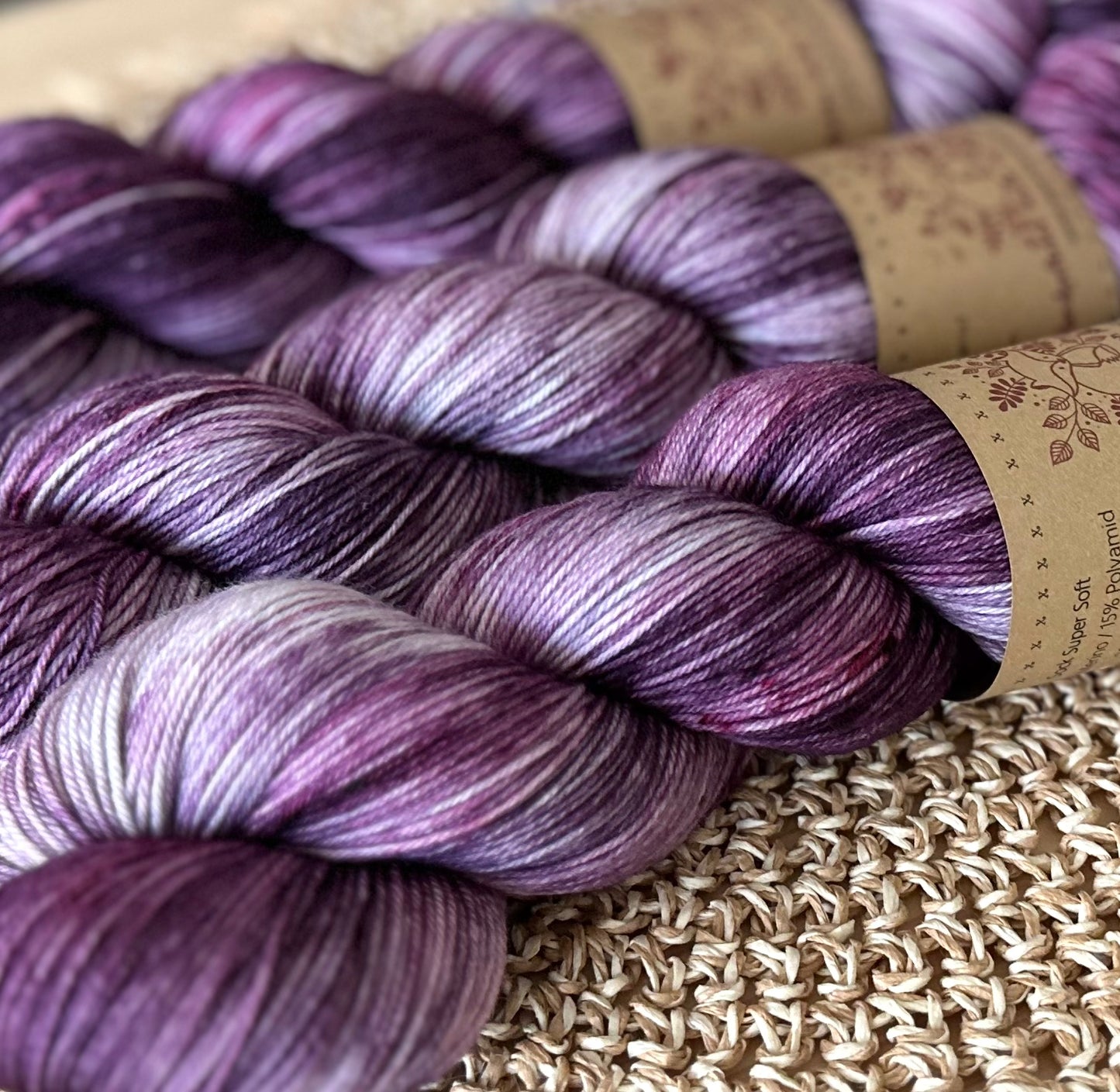 Sock Super Soft „Dunkler Amethyst“