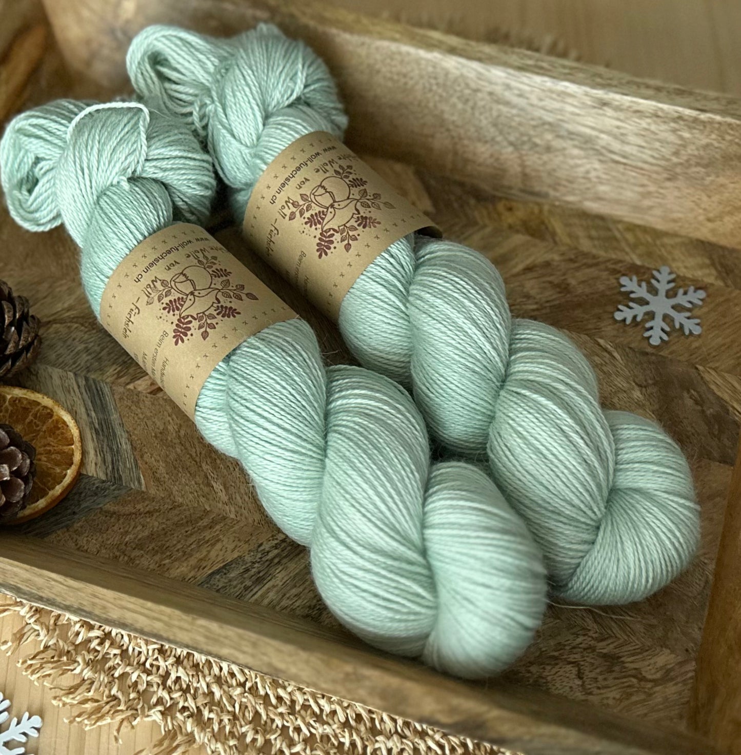 Alpaka Seide Kaschmir „Minze“