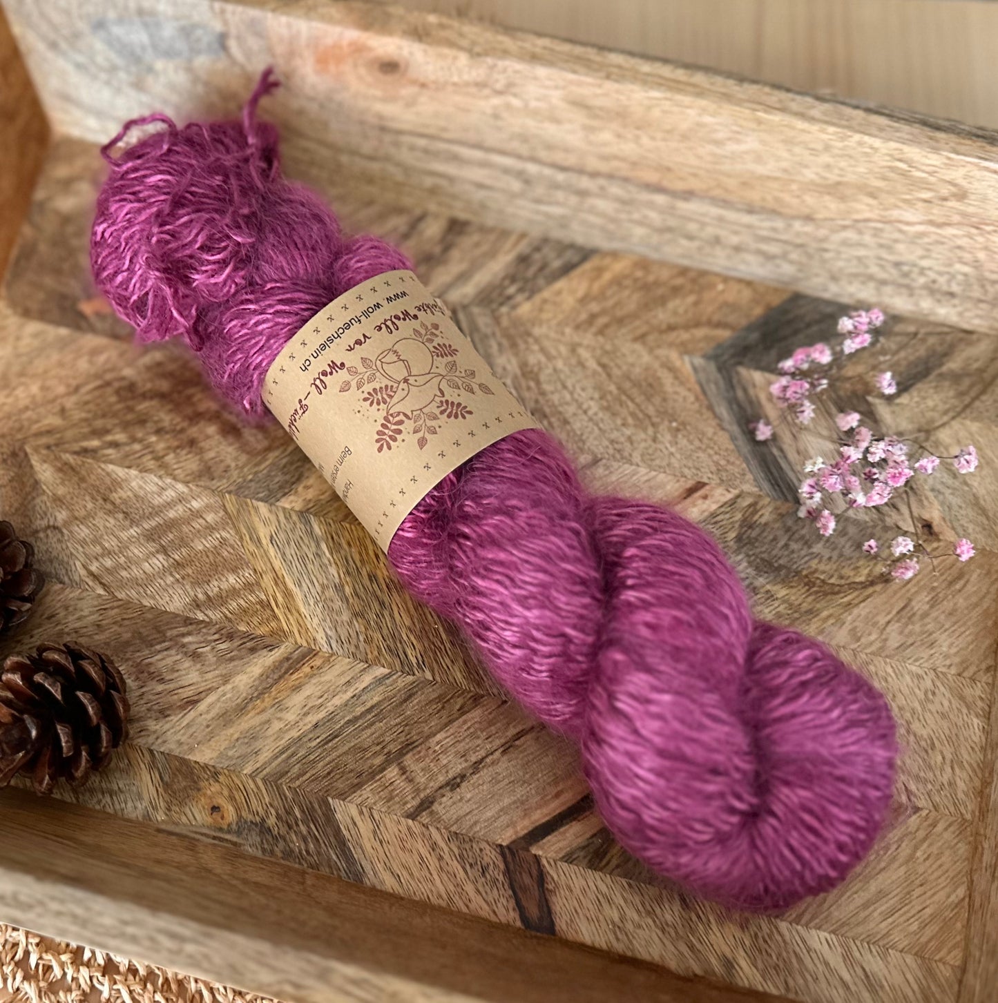 Alpaka Fluffy „Bordeaux“