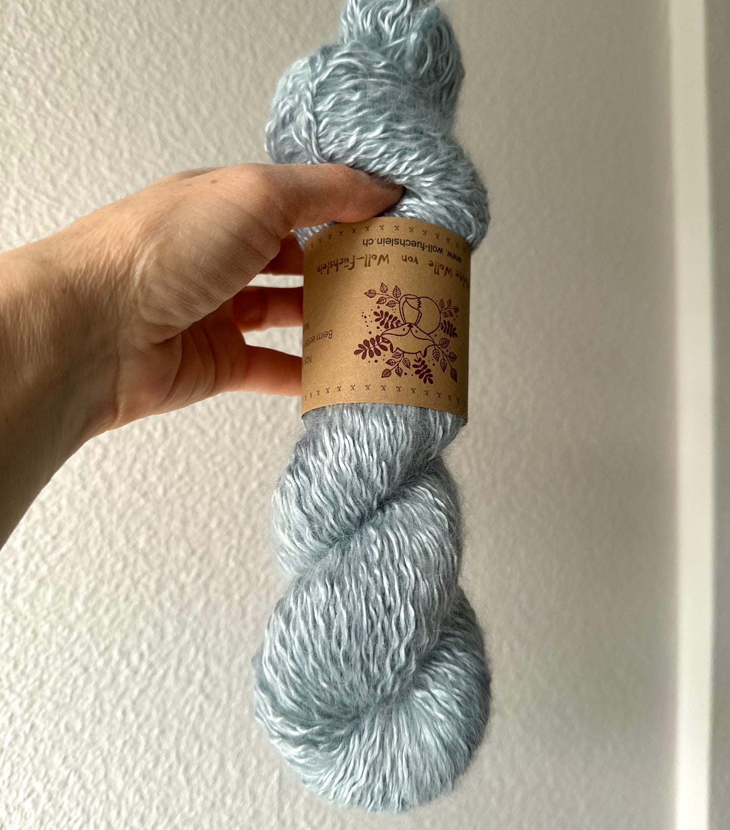 Alpaka Fluffy „Eisblau“