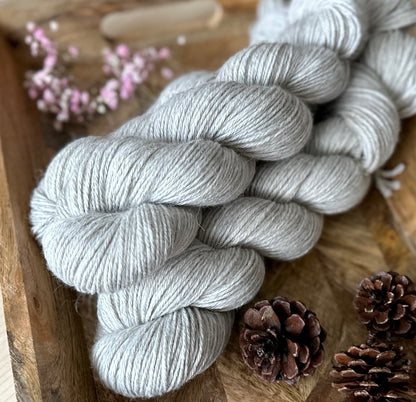 Alpaka Seide Kaschmir DK „Natural light grey“