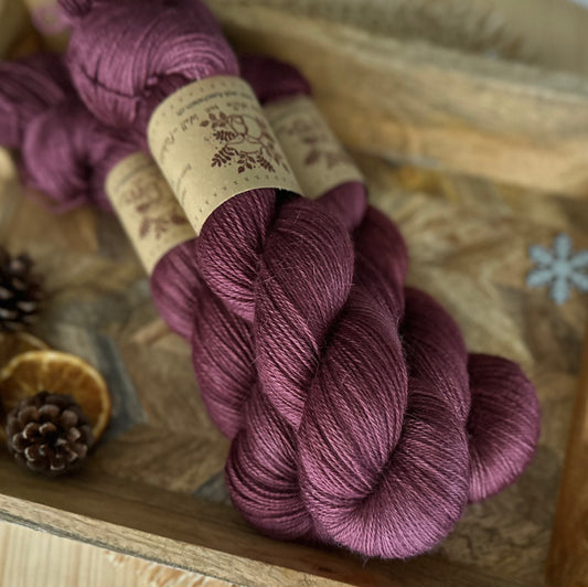 Alpaka Seide Kaschmir „Merlot“