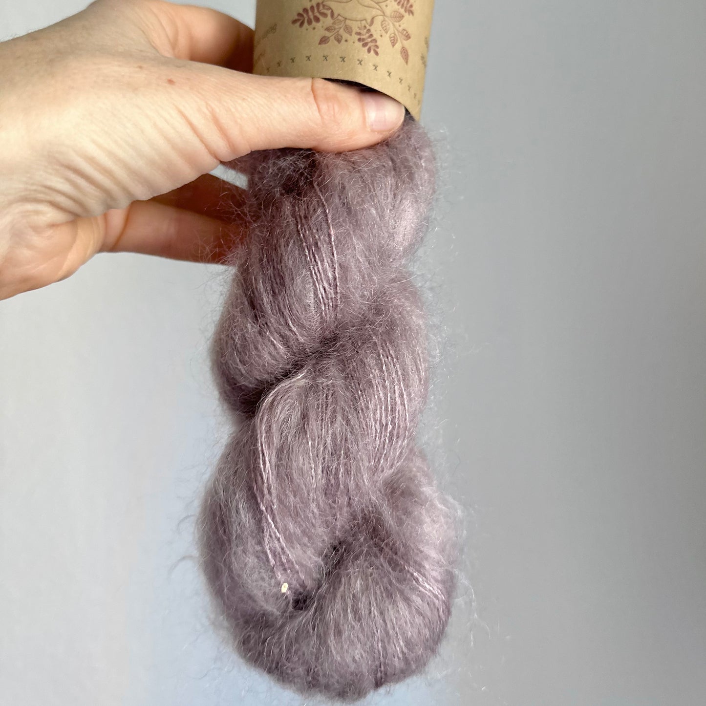 Super Kid Silk Pailetten „Taupe“