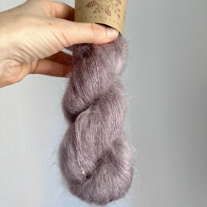 Super Kid Silk Pailetten „Taupe“