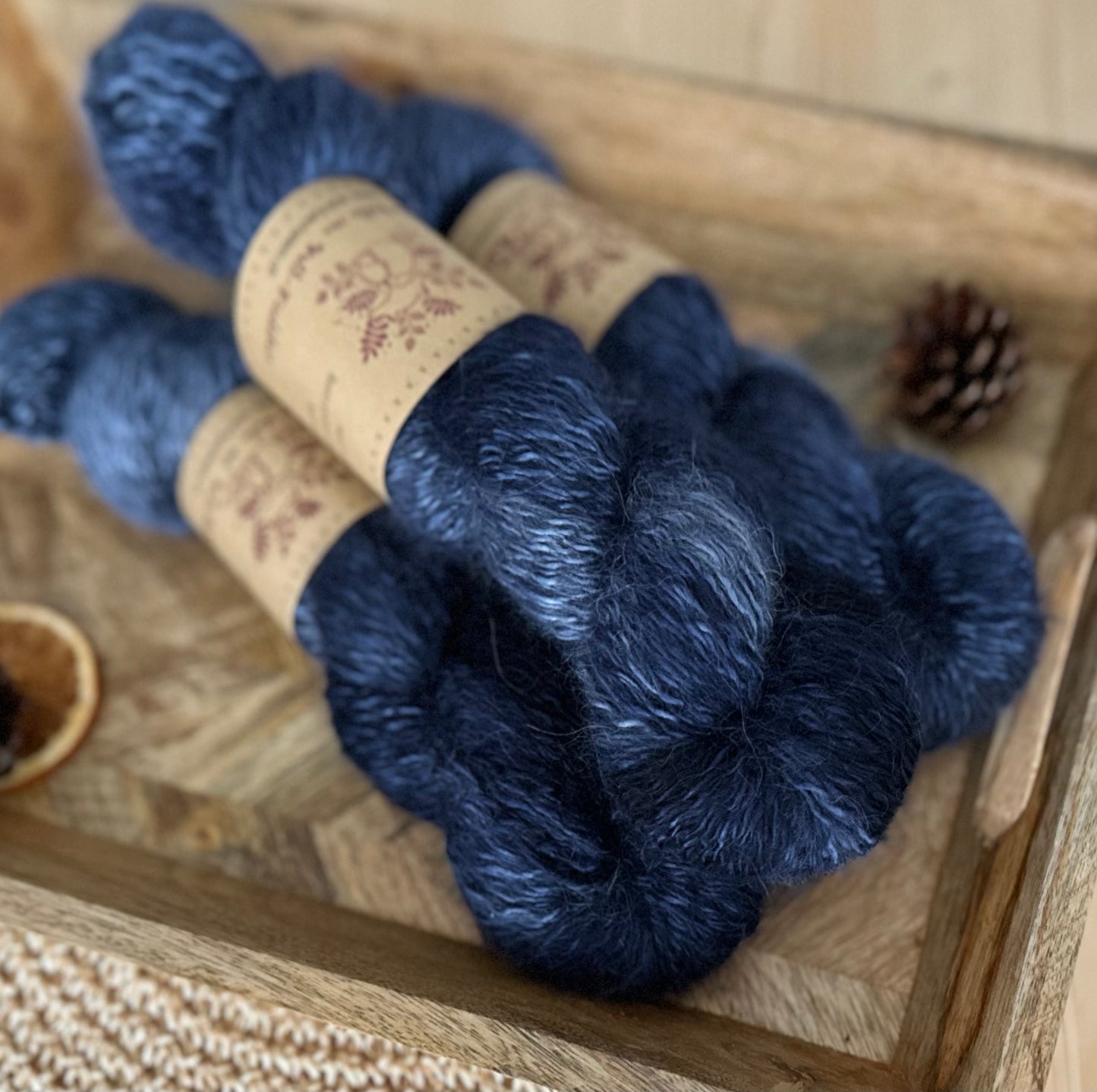 Alpaka Fluffy „Nachtblau“