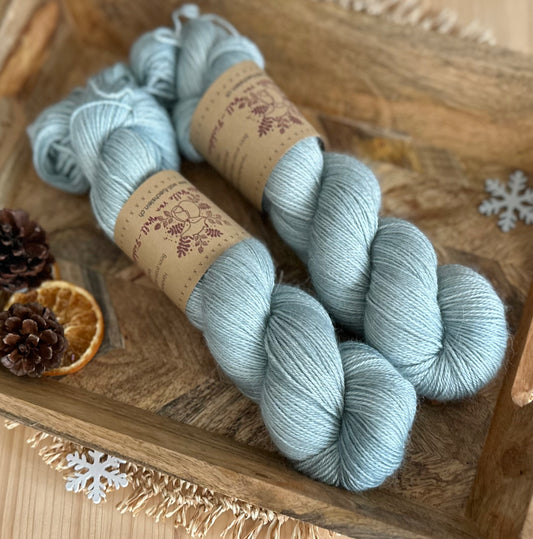 Alpaka Seide Kaschmir „Winterminze“