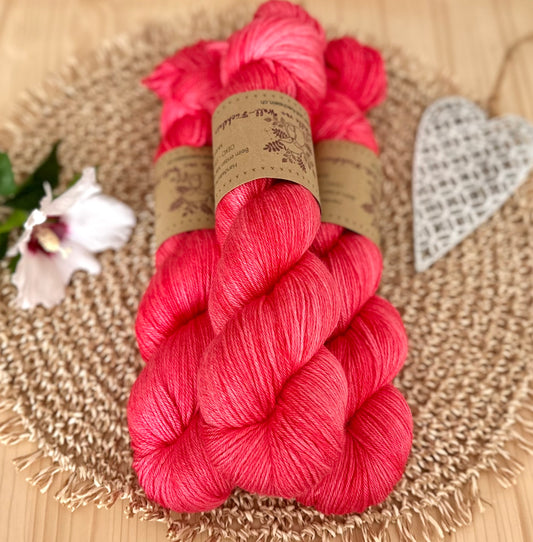 Seide Merino „Wassermelone“
