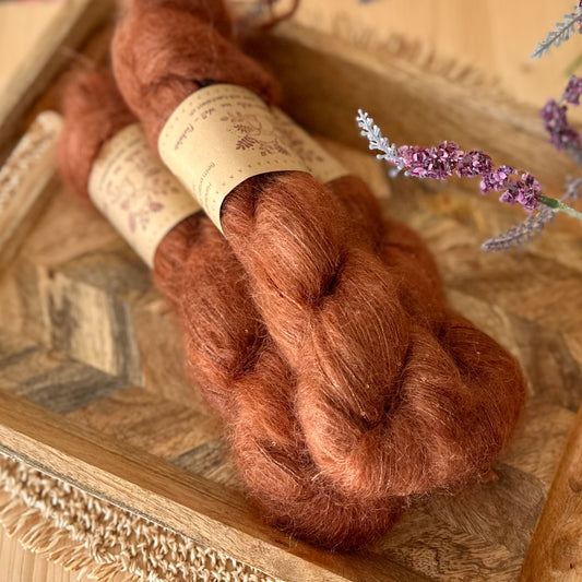 Super Kid Silk Pailletten „Karamell“