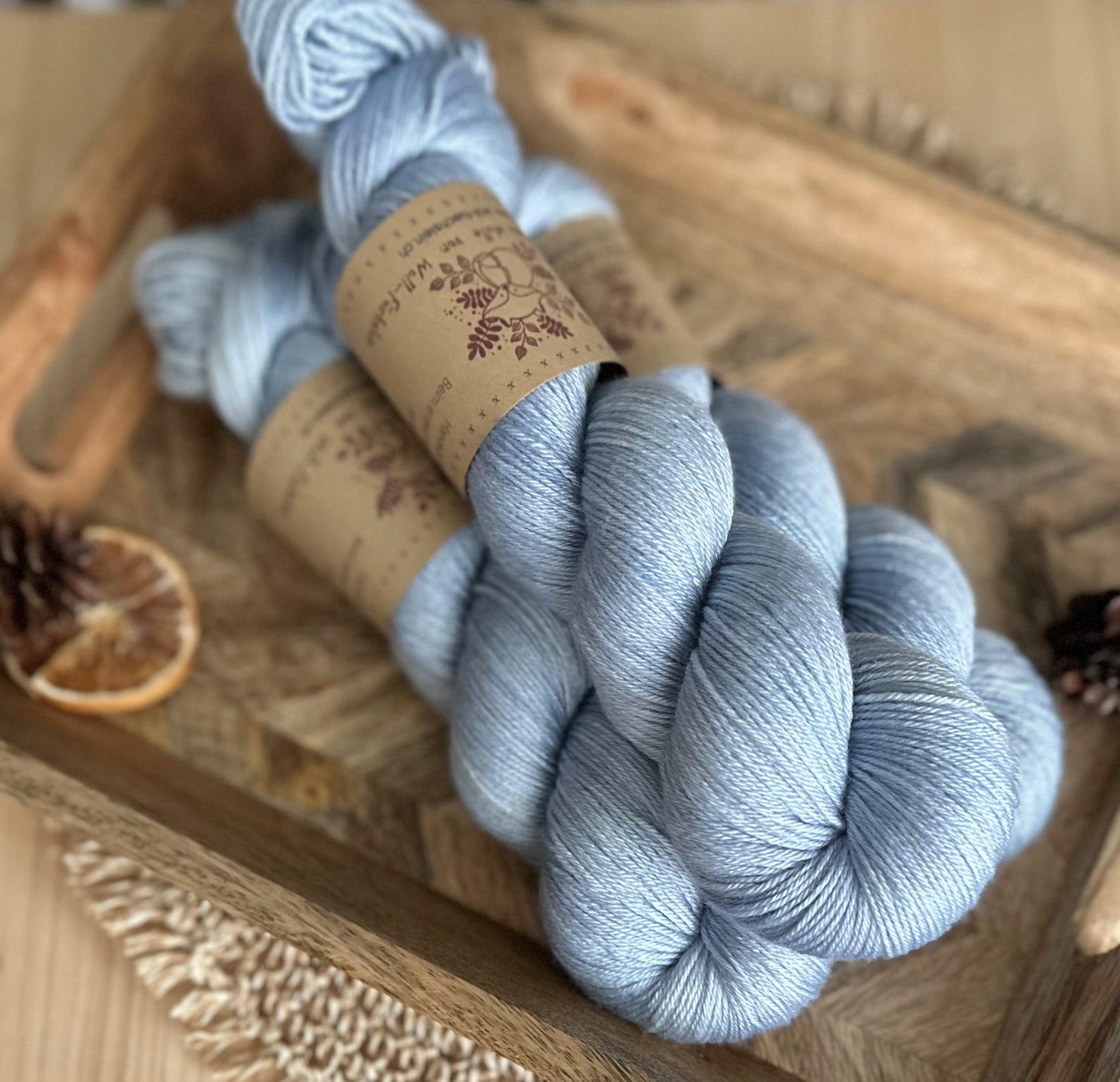Seide Merino „Zartblau”