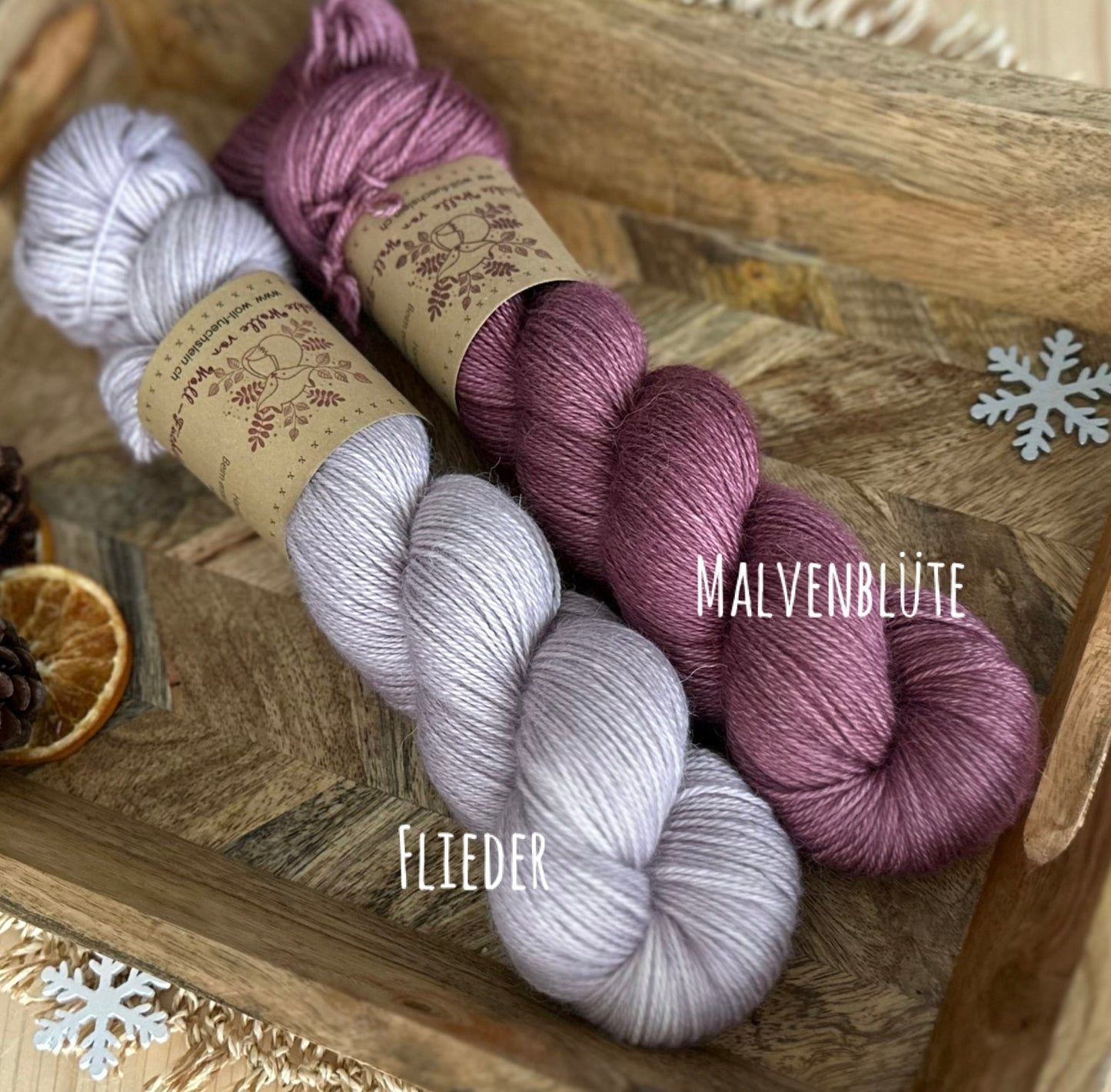 Alpaka Seide Kaschmir „Malvenblüte“