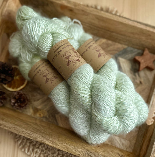 Alpaka Fluffy „Frühlingsgrün“